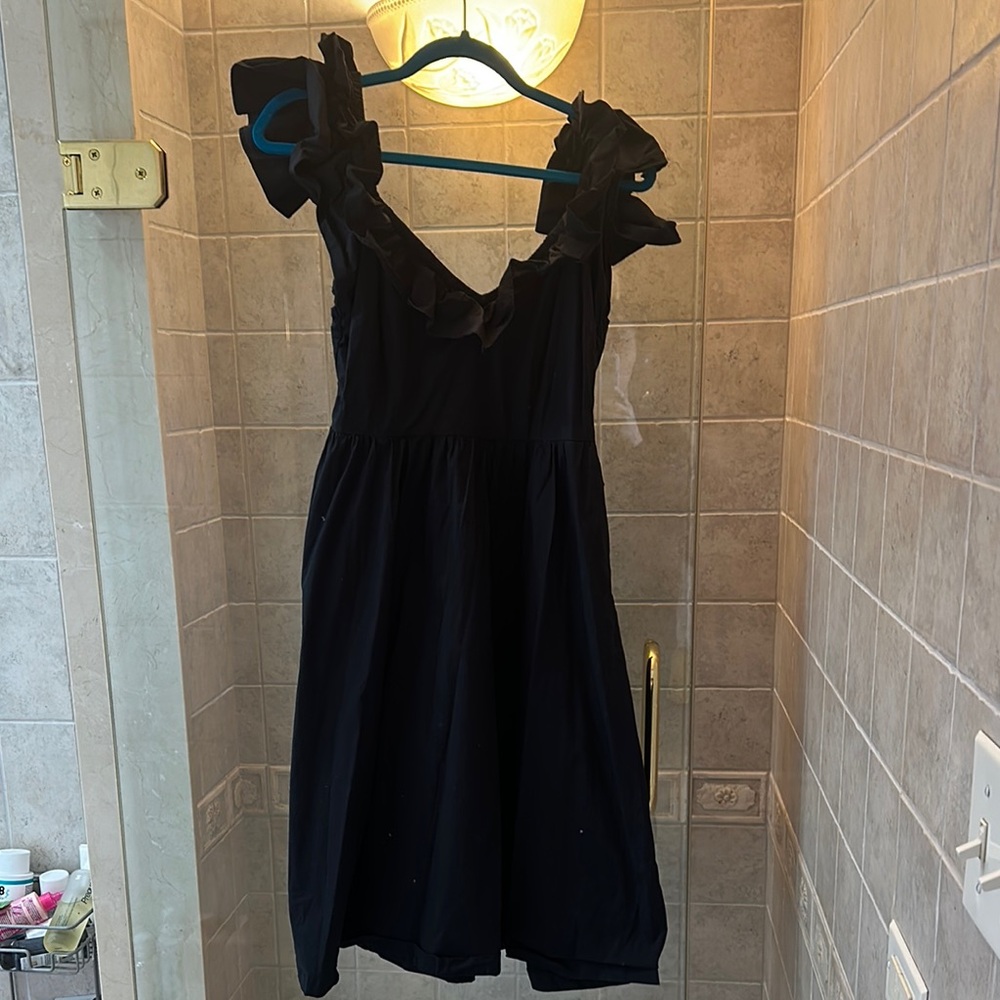 Hill House Black Midi Dress with Timeless Elegance